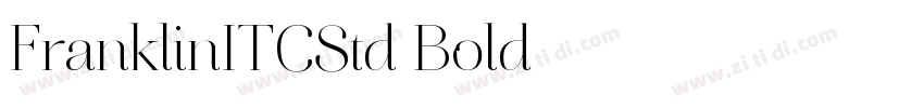 FranklinITCStd Bold字体转换